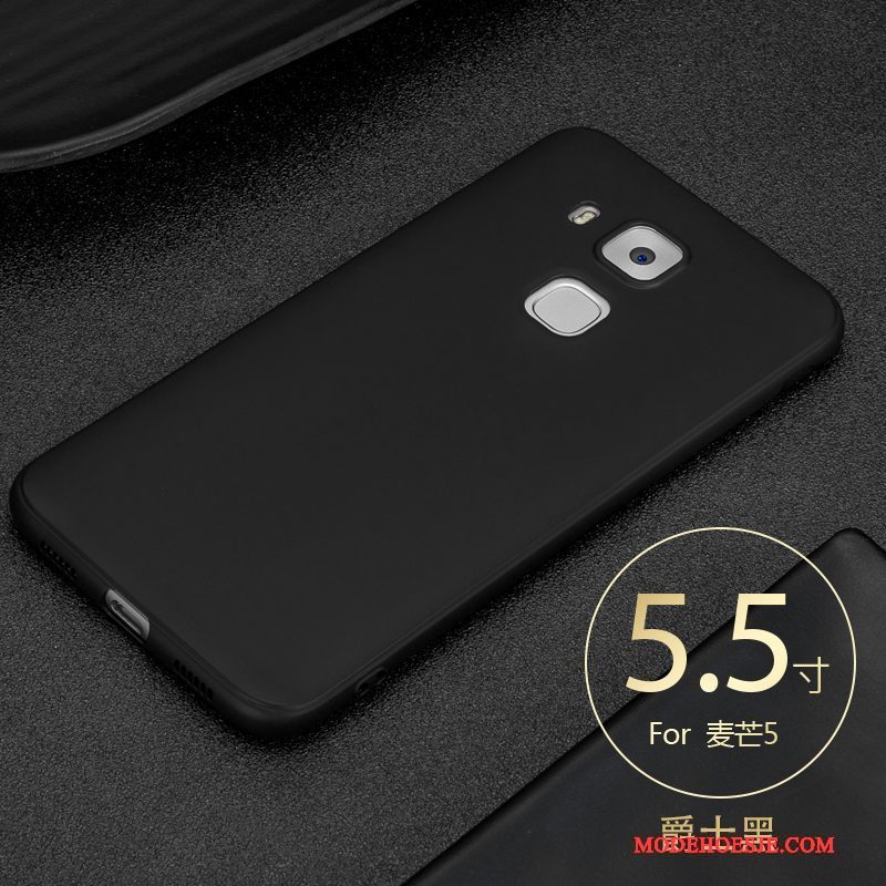 Hoesje Huawei G9 Plus Zacht Zwart Eenvoudige, Hoes Huawei G9 Plus Siliconen Bedrijftelefoon