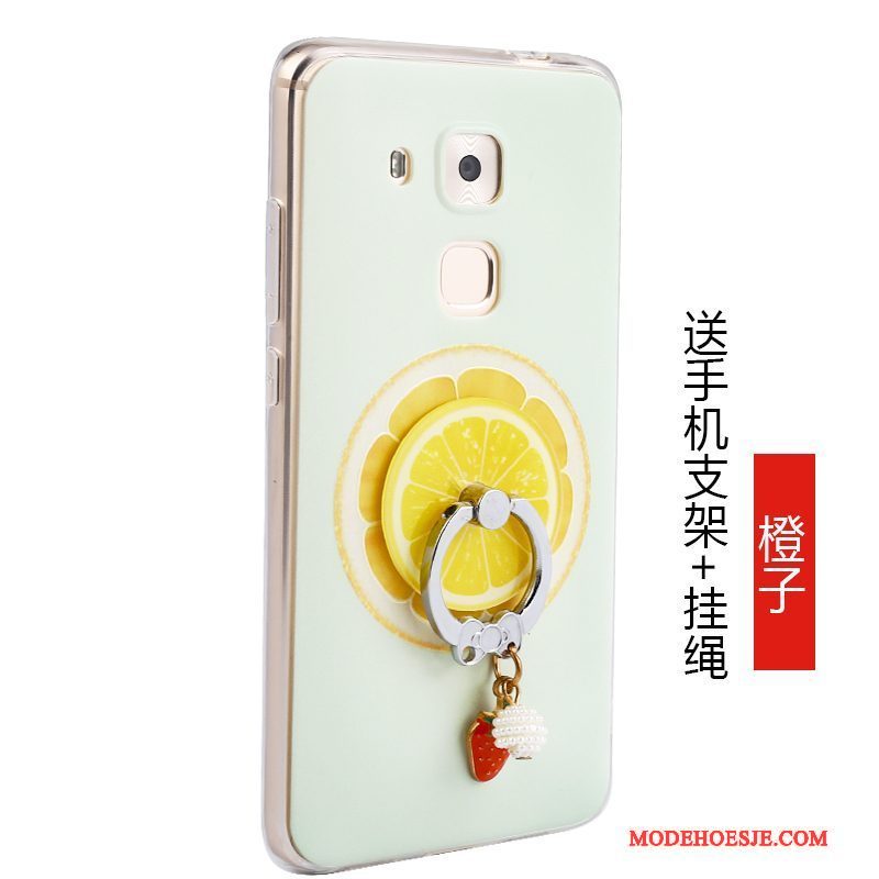 Hoesje Huawei G9 Plus Zakken Anti-falltelefoon, Hoes Huawei G9 Plus Bescherming Fruit Groen