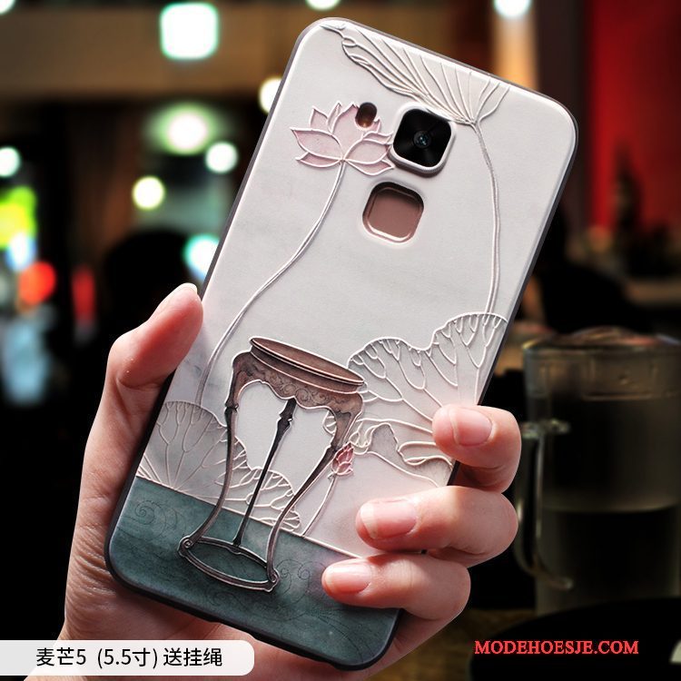 Hoesje Huawei G9 Plus Zakken Hanger Anti-fall, Hoes Huawei G9 Plus Zacht Chinese Stijltelefoon