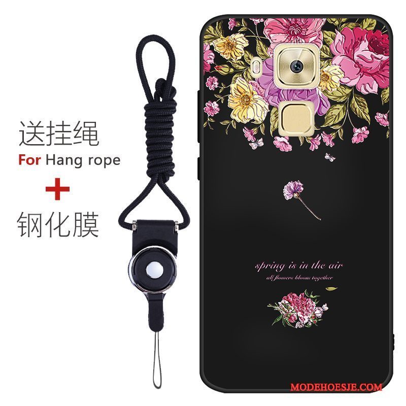 Hoesje Huawei G9 Plus Zakken Schrobbentelefoon, Hoes Huawei G9 Plus Zacht Rood Patroon