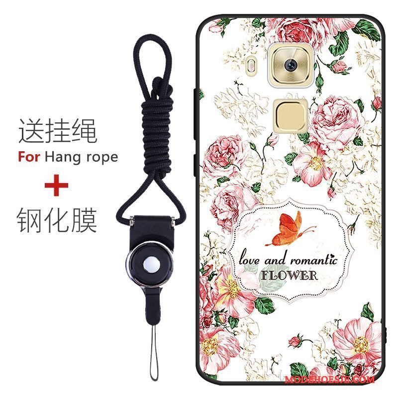 Hoesje Huawei G9 Plus Zakken Schrobbentelefoon, Hoes Huawei G9 Plus Zacht Rood Patroon