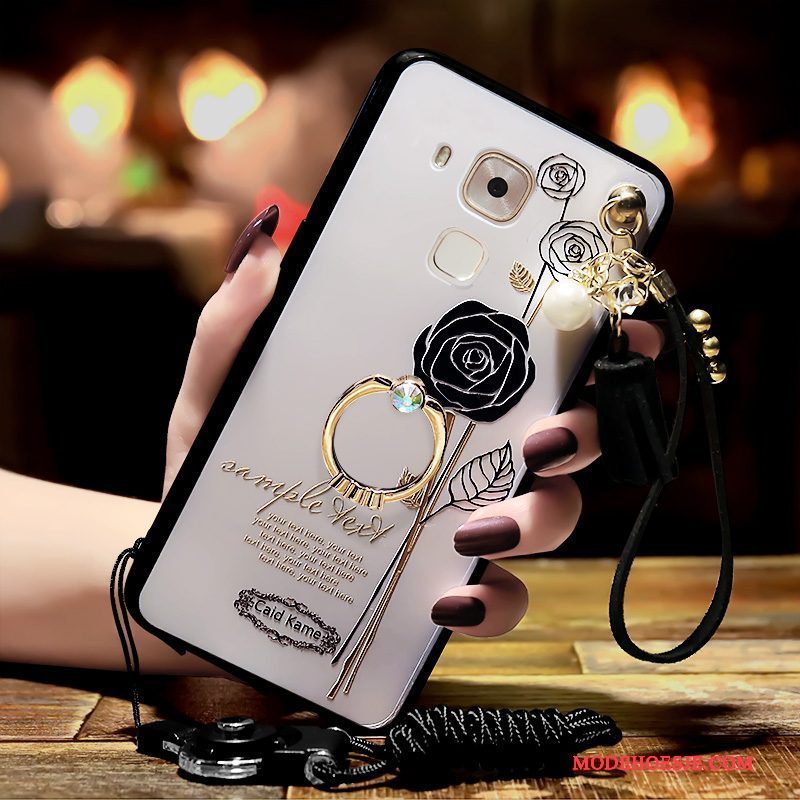 Hoesje Huawei G9 Plus Zakken Telefoon Zwart, Hoes Huawei G9 Plus Zacht Hanger