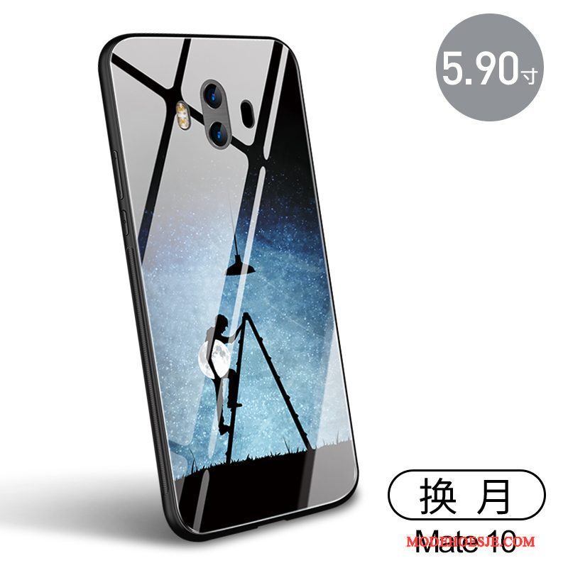 Hoesje Huawei Mate 10 Bescherming Anti-fall Zwart, Hoes Huawei Mate 10 Zacht Telefoon Glas