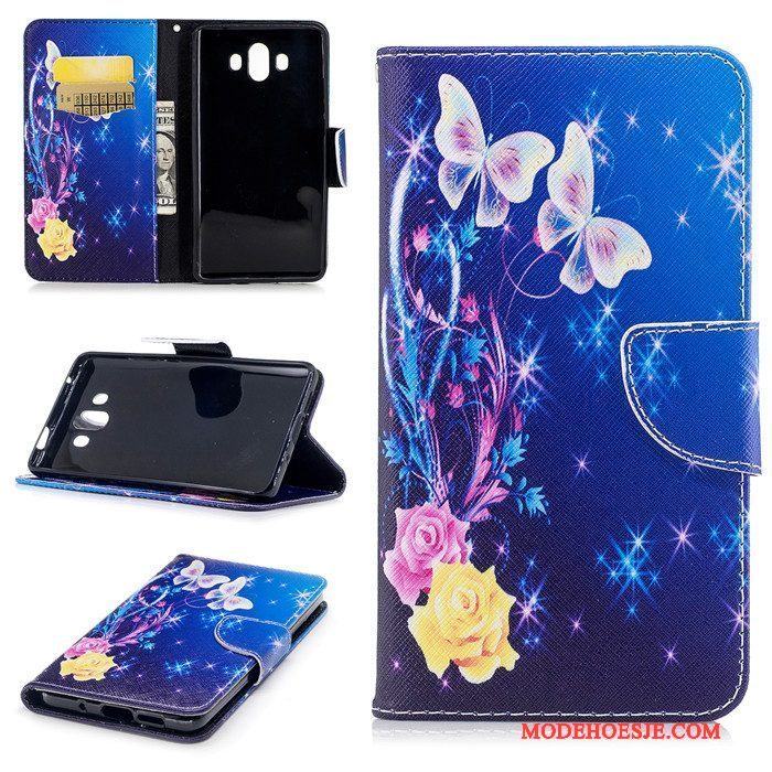 Hoesje Huawei Mate 10 Folio Anti-fall, Hoes Huawei Mate 10 Leer