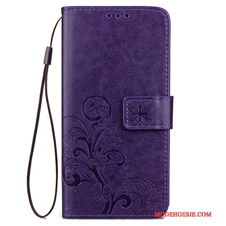 Hoesje Huawei Mate 10 Folio Anti-fall Purper, Hoes Huawei Mate 10 Zakken