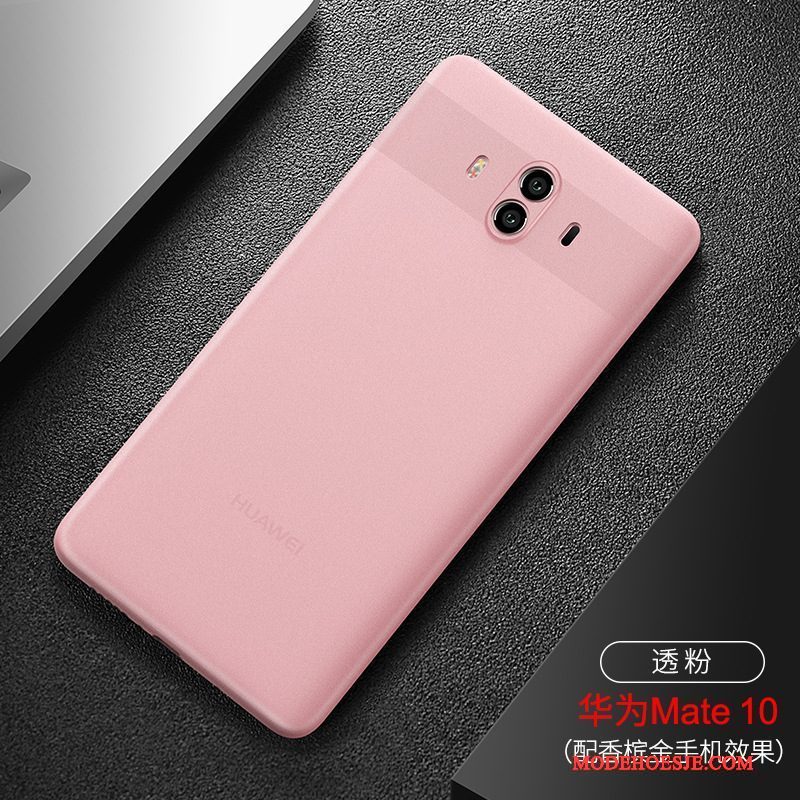 Hoesje Huawei Mate 10 Hard Schrobben, Hoes Huawei Mate 10 Roze Dun