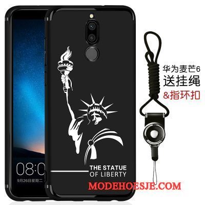 Hoesje Huawei Mate 10 Lite Bescherming Anti-fall Schrobben, Hoes Huawei Mate 10 Lite Zacht Zuiver Dun