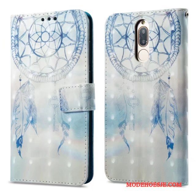 Hoesje Huawei Mate 10 Lite Bescherming Roze, Hoes Huawei Mate 10 Lite Leer