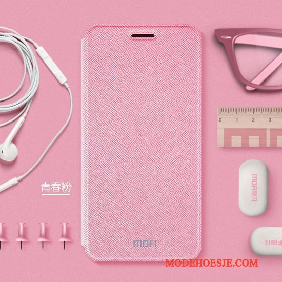 Hoesje Huawei Mate 10 Lite Folio Anti-falltelefoon, Hoes Huawei Mate 10 Lite Zakken Roze