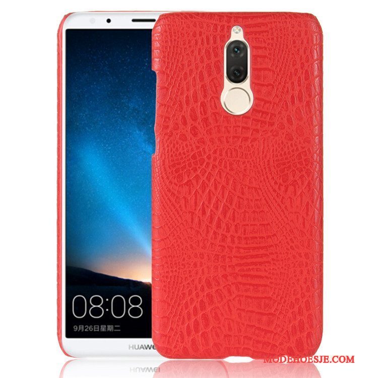 Hoesje Huawei Mate 10 Lite Leer Anti-falltelefoon, Hoes Huawei Mate 10 Lite Bescherming Hard Oranje