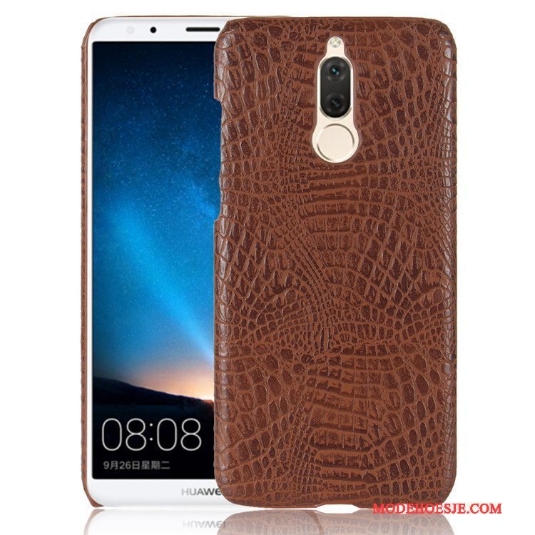 Hoesje Huawei Mate 10 Lite Leer Anti-falltelefoon, Hoes Huawei Mate 10 Lite Bescherming Hard Oranje