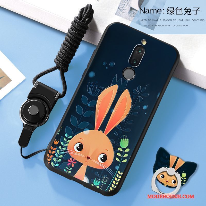 Hoesje Huawei Mate 10 Lite Reliëf Telefoon Blauw, Hoes Huawei Mate 10 Lite Spotprent