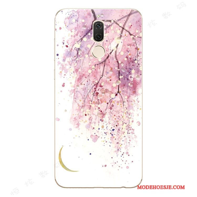 Hoesje Huawei Mate 10 Lite Siliconen Dun Roze, Hoes Huawei Mate 10 Lite Zacht Anti-falltelefoon