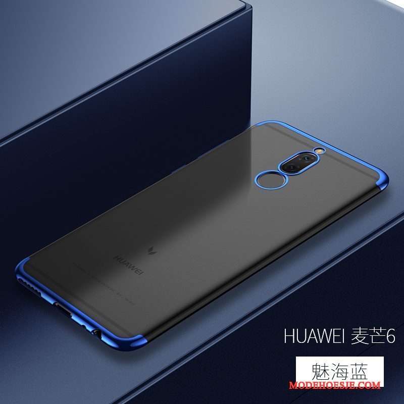 Hoesje Huawei Mate 10 Lite Zacht Anti-fall Blauw, Hoes Huawei Mate 10 Lite Zakken Telefoon