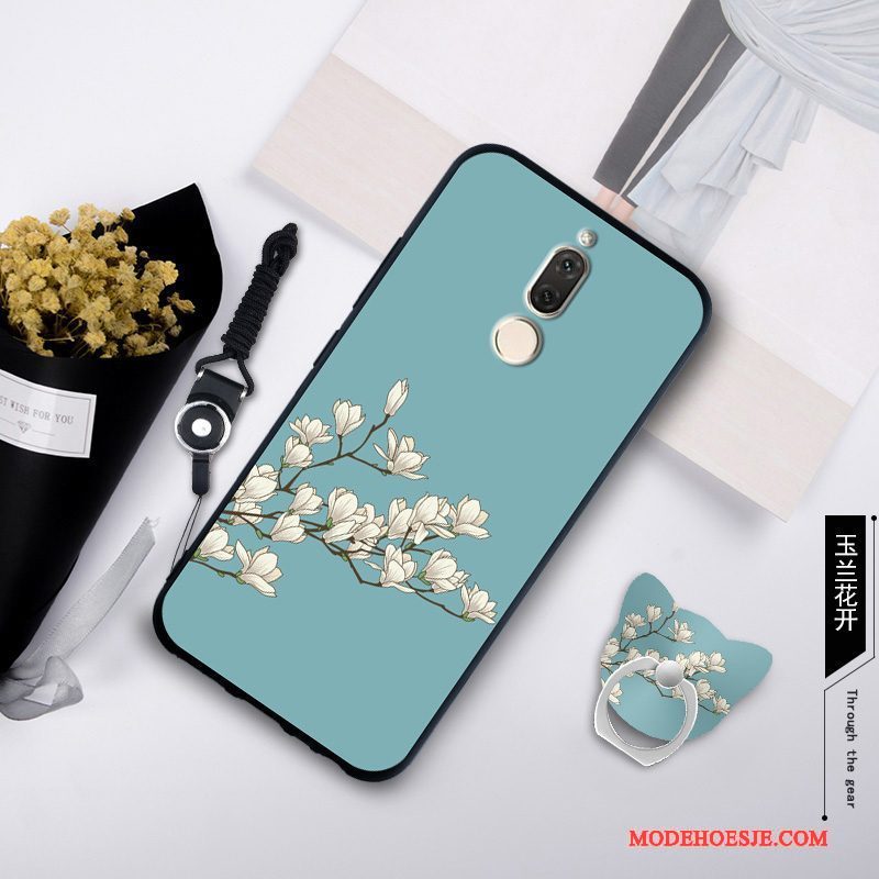 Hoesje Huawei Mate 10 Lite Zacht Trendtelefoon, Hoes Huawei Mate 10 Lite Zakken Anti-fall Blauw