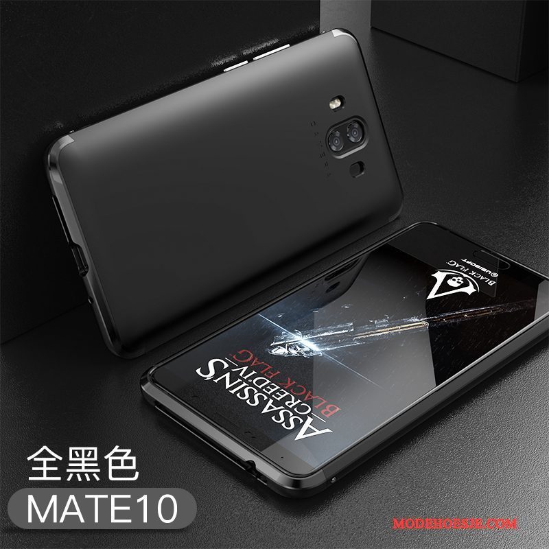 Hoesje Huawei Mate 10 Metaal Trendy Merk Hard, Hoes Huawei Mate 10 Zakken Anti-falltelefoon