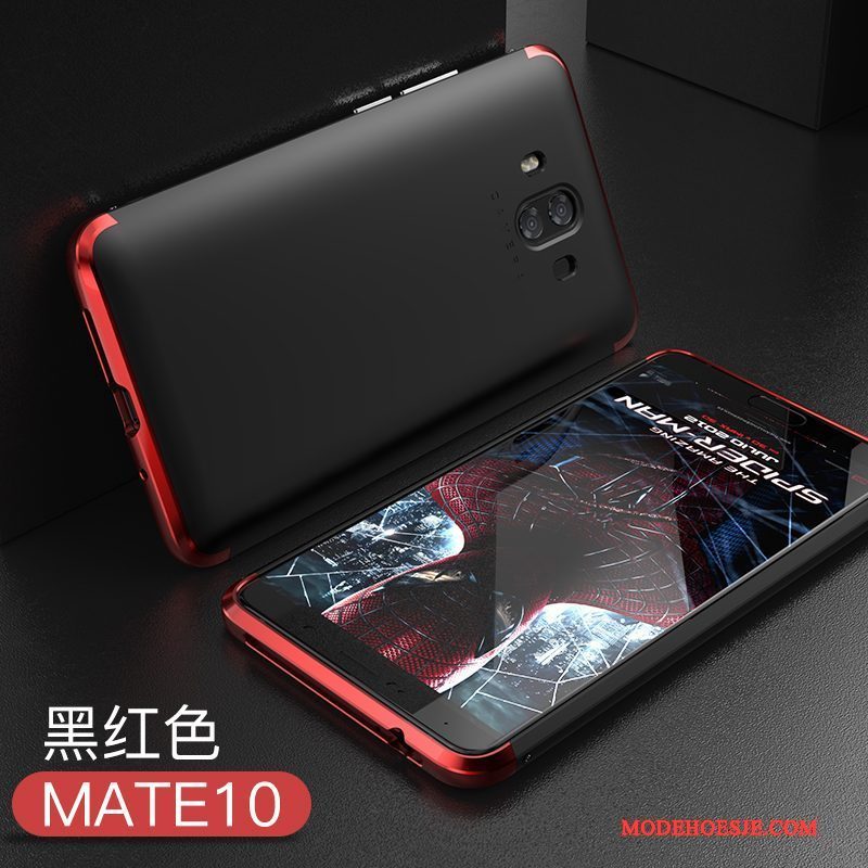 Hoesje Huawei Mate 10 Metaal Trendy Merk Hard, Hoes Huawei Mate 10 Zakken Anti-falltelefoon