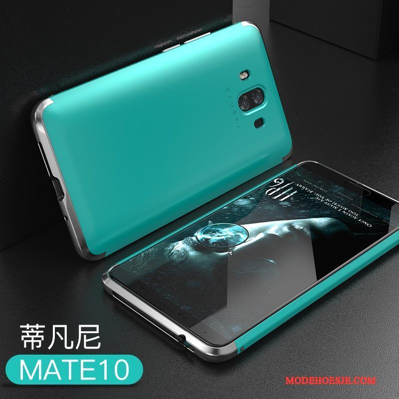 Hoesje Huawei Mate 10 Metaal Trendy Merk Hard, Hoes Huawei Mate 10 Zakken Anti-falltelefoon