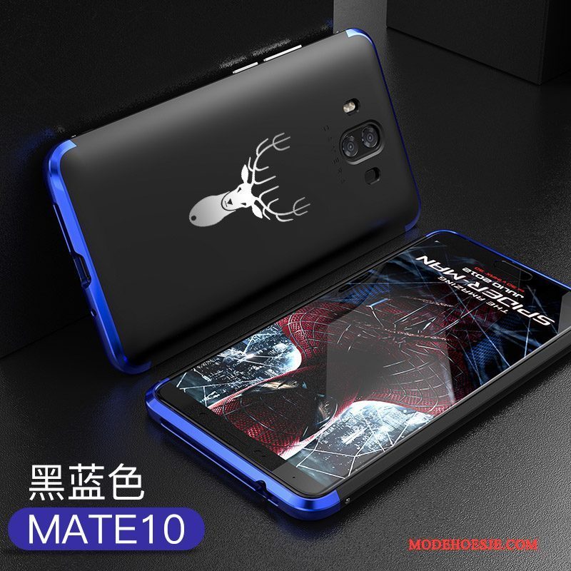 Hoesje Huawei Mate 10 Metaal Trendy Merk Hard, Hoes Huawei Mate 10 Zakken Anti-falltelefoon