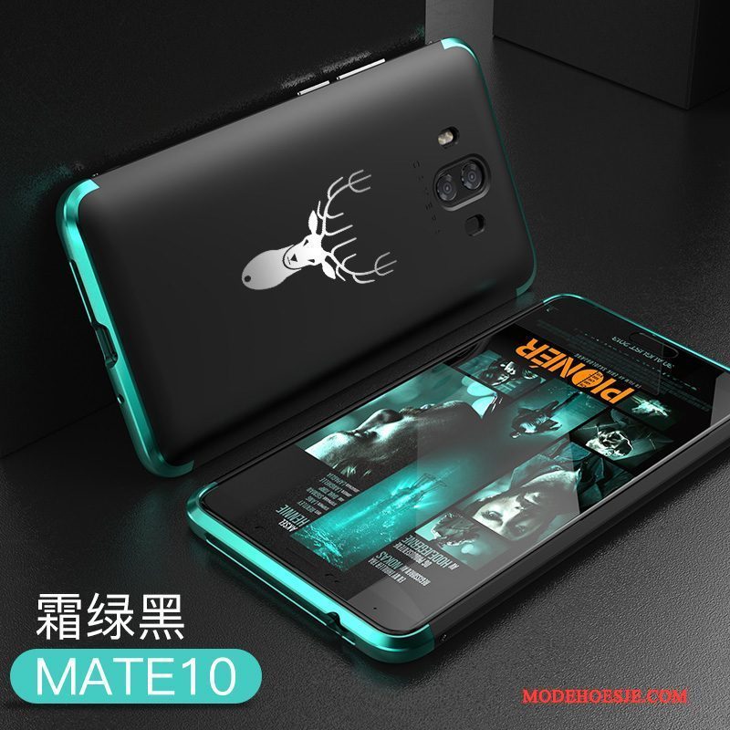 Hoesje Huawei Mate 10 Metaal Trendy Merk Hard, Hoes Huawei Mate 10 Zakken Anti-falltelefoon