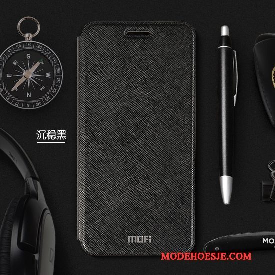 Hoesje Huawei Mate 10 Pro Bescherming Rozetelefoon, Hoes Huawei Mate 10 Pro Leer Anti-fall