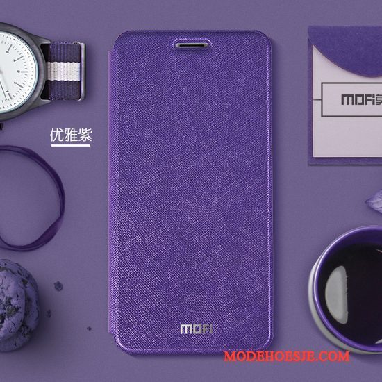 Hoesje Huawei Mate 10 Pro Bescherming Rozetelefoon, Hoes Huawei Mate 10 Pro Leer Anti-fall