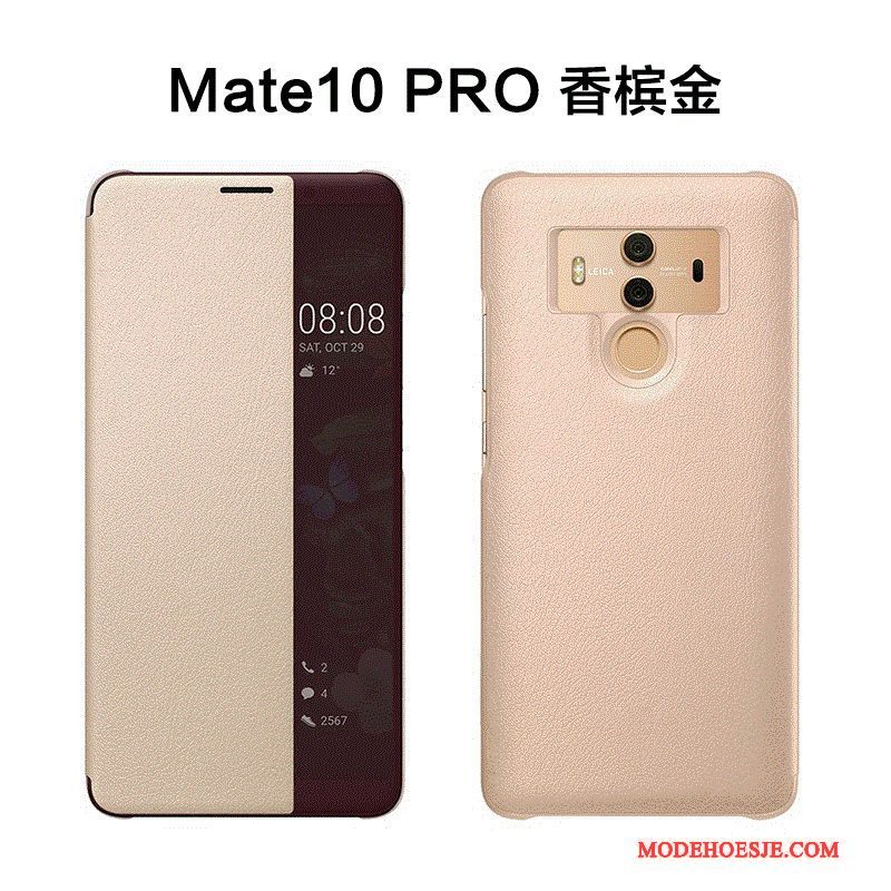 Hoesje Huawei Mate 10 Pro Bescherming Telefoon Anti-fall, Hoes Huawei Mate 10 Pro Leer