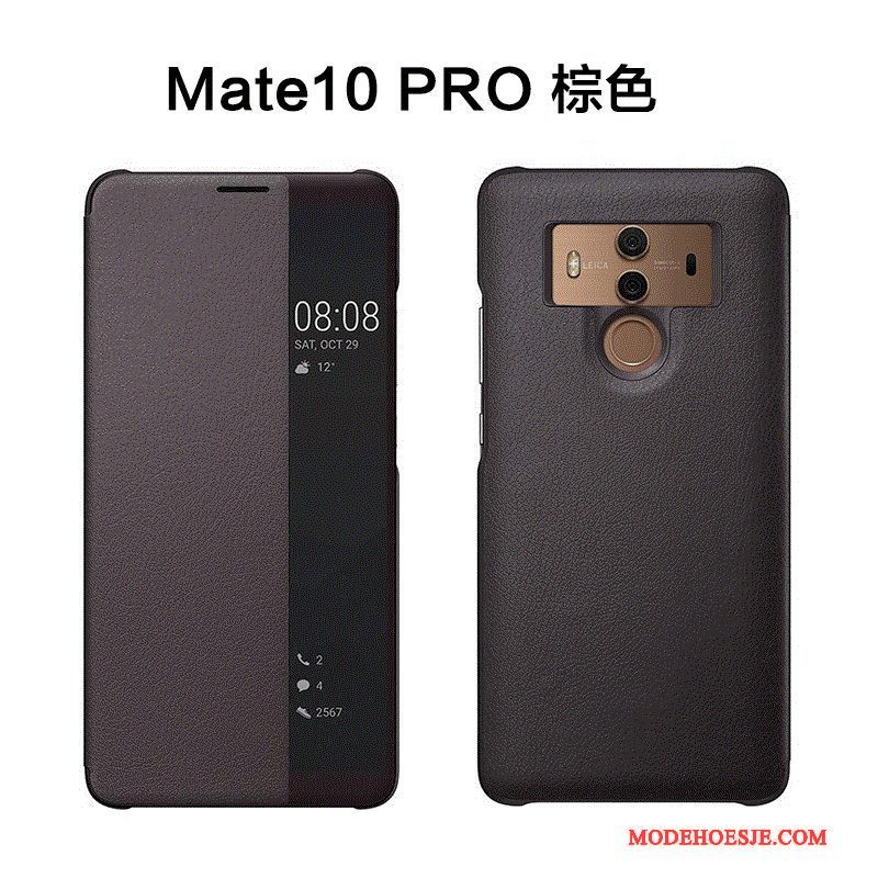 Hoesje Huawei Mate 10 Pro Bescherming Telefoon Anti-fall, Hoes Huawei Mate 10 Pro Leer