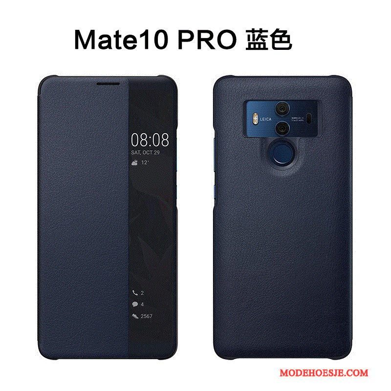 Hoesje Huawei Mate 10 Pro Bescherming Telefoon Anti-fall, Hoes Huawei Mate 10 Pro Leer