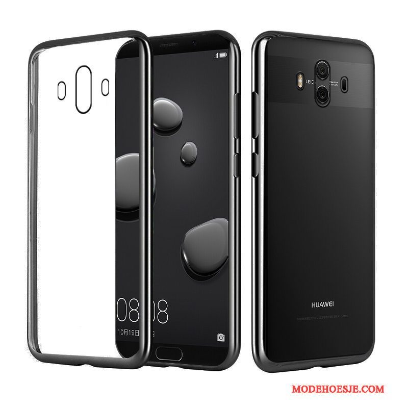 Hoesje Huawei Mate 10 Pro Luxe Telefoon Elegante, Hoes Huawei Mate 10 Pro Siliconen Goud Plating