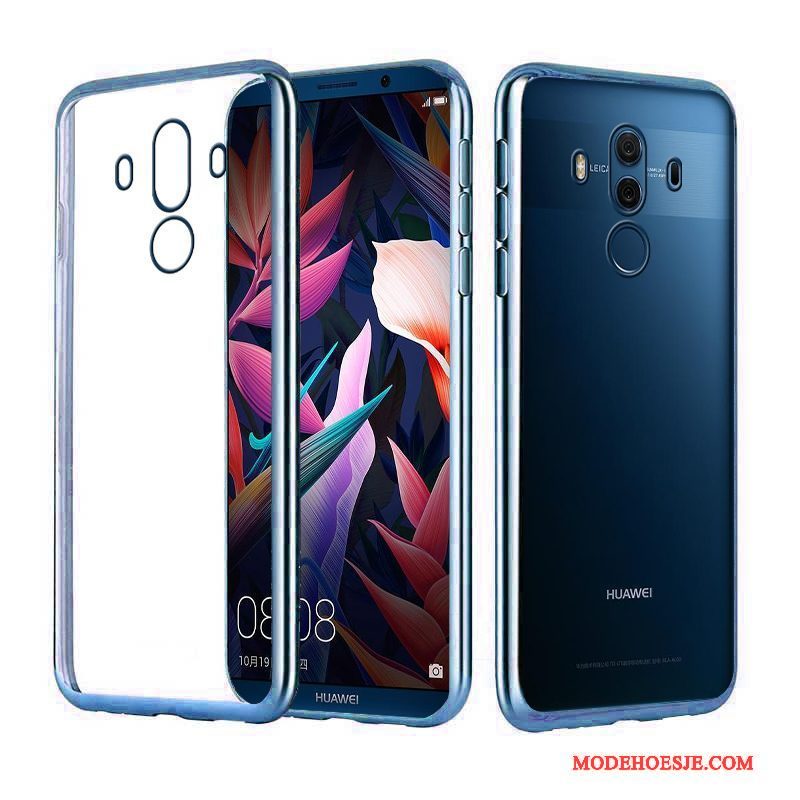 Hoesje Huawei Mate 10 Pro Luxe Telefoon Elegante, Hoes Huawei Mate 10 Pro Siliconen Goud Plating