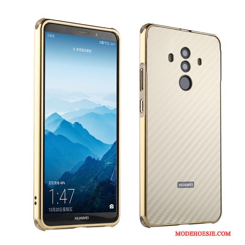 Hoesje Huawei Mate 10 Pro Metaal Anti-fall Trend, Hoes Huawei Mate 10 Pro Bescherming Omlijsting Achterklep