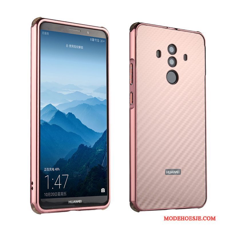 Hoesje Huawei Mate 10 Pro Metaal Anti-fall Trend, Hoes Huawei Mate 10 Pro Bescherming Omlijsting Achterklep