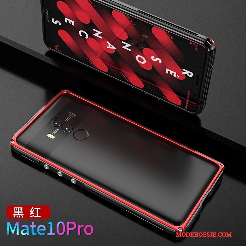 Hoesje Huawei Mate 10 Pro Metaal Nieuw Goud, Hoes Huawei Mate 10 Pro Scheppend Telefoon Omlijsting