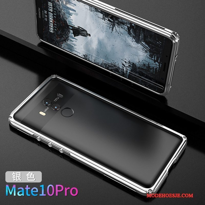 Hoesje Huawei Mate 10 Pro Metaal Nieuw Goud, Hoes Huawei Mate 10 Pro Scheppend Telefoon Omlijsting
