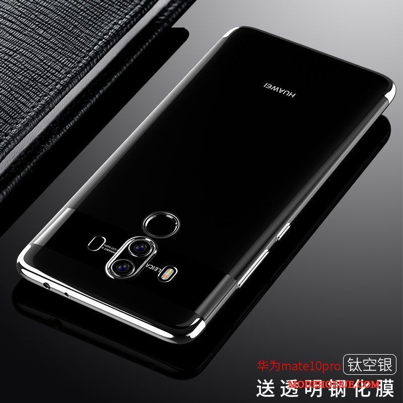 Hoesje Huawei Mate 10 Pro Siliconen Doorzichtig Dun, Hoes Huawei Mate 10 Pro Zacht Blauwtelefoon