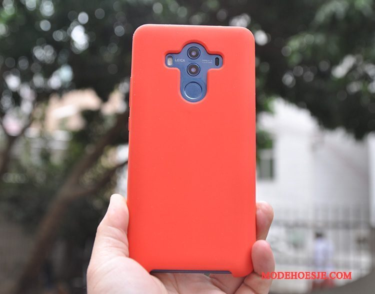 Hoesje Huawei Mate 10 Pro Siliconen Rood Anti-fall, Hoes Huawei Mate 10 Pro Bescherming Trendtelefoon