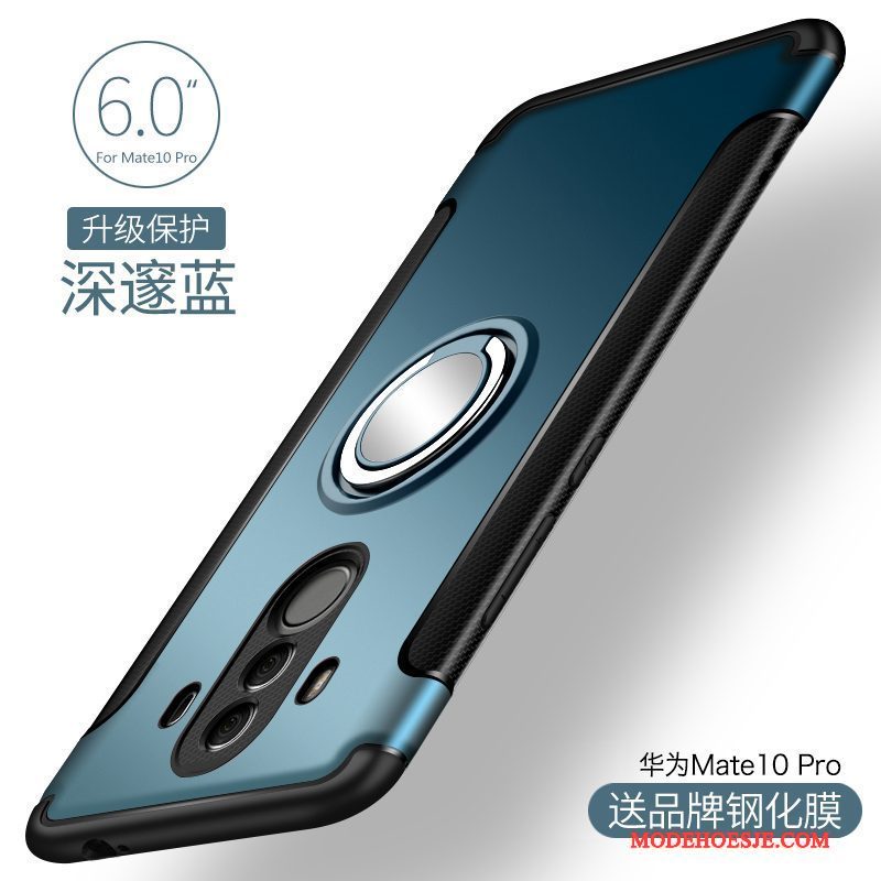 Hoesje Huawei Mate 10 Pro Siliconen Telefoon Anti-fall, Hoes Huawei Mate 10 Pro Persoonlijk Donkerblauw