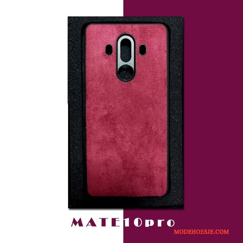 Hoesje Huawei Mate 10 Pro Siliconen Telefoon Rood, Hoes Huawei Mate 10 Pro Zakken Dun Anti-fall