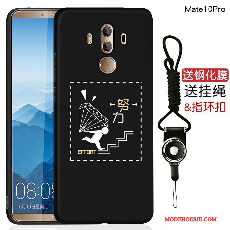Hoesje Huawei Mate 10 Pro Siliconen Zwart Persoonlijk, Hoes Huawei Mate 10 Pro Zakken Anti-falltelefoon