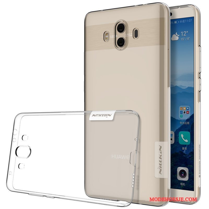 Hoesje Huawei Mate 10 Pro Zacht Anti-fall Antislip, Hoes Huawei Mate 10 Pro Siliconen Doorzichtig Dun