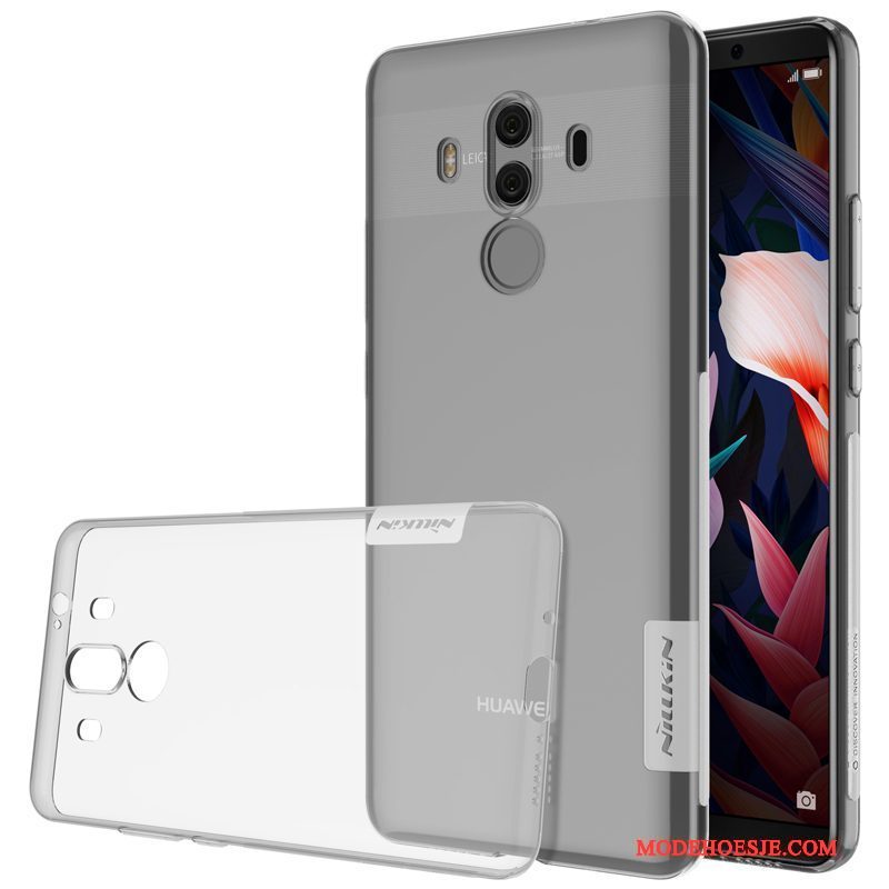 Hoesje Huawei Mate 10 Pro Zacht Anti-fall Antislip, Hoes Huawei Mate 10 Pro Siliconen Doorzichtig Dun