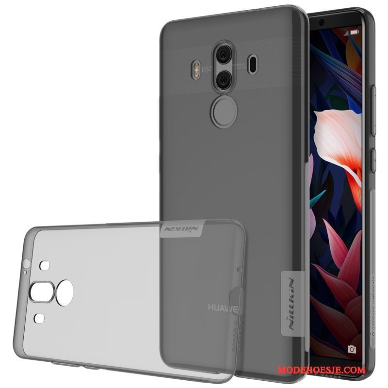 Hoesje Huawei Mate 10 Pro Zacht Anti-fall Antislip, Hoes Huawei Mate 10 Pro Siliconen Doorzichtig Dun