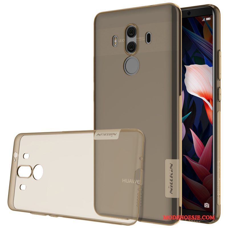 Hoesje Huawei Mate 10 Pro Zacht Anti-fall Antislip, Hoes Huawei Mate 10 Pro Siliconen Doorzichtig Dun