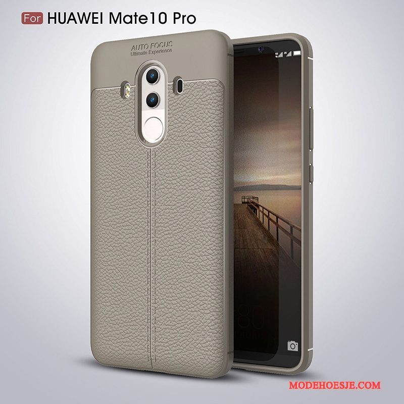 Hoesje Huawei Mate 10 Pro Zacht Anti-fall Persoonlijk, Hoes Huawei Mate 10 Pro Zakken Donkerblauwtelefoon