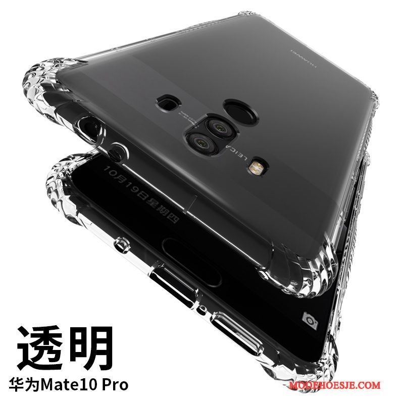 Hoesje Huawei Mate 10 Pro Zacht Gasbag Wit, Hoes Huawei Mate 10 Pro Bescherming Telefoon Doorzichtig
