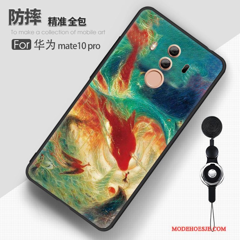 Hoesje Huawei Mate 10 Pro Zacht Persoonlijktelefoon, Hoes Huawei Mate 10 Pro Siliconen Trendy Merk Pas