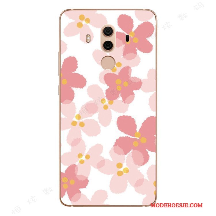 Hoesje Huawei Mate 10 Pro Zacht Roze Anti-fall, Hoes Huawei Mate 10 Pro Scheppend Trend Kunst