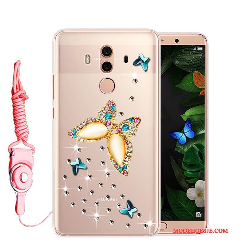 Hoesje Huawei Mate 10 Pro Zacht Telefoon Anti-fall, Hoes Huawei Mate 10 Pro Bescherming Roze