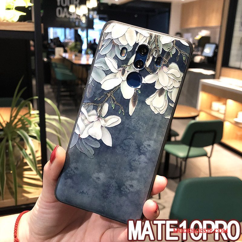 Hoesje Huawei Mate 10 Pro Zacht Telefoon Hanger, Hoes Huawei Mate 10 Pro Zakken Geel Nieuw